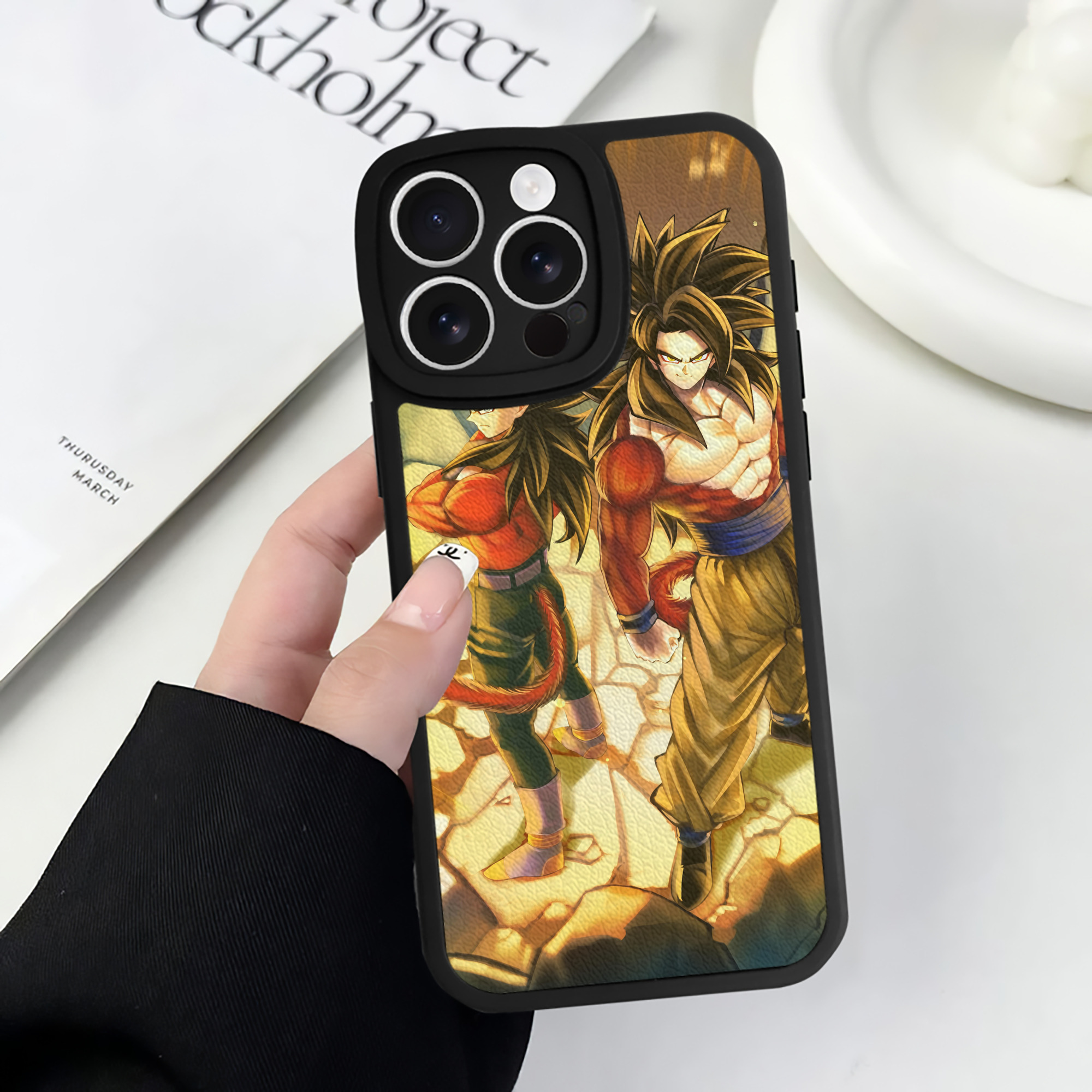 （画像用） ドラゴンボール DRAGON BALL 【iPhone 16シリーズ対応】シリコンスマホケース（レザー調） 材質：シリコン